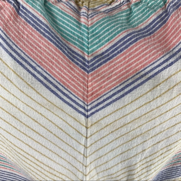 Mossimo Pastel Rainbow Chevron mini Dress Striped Strapless - Picture 6 of 14